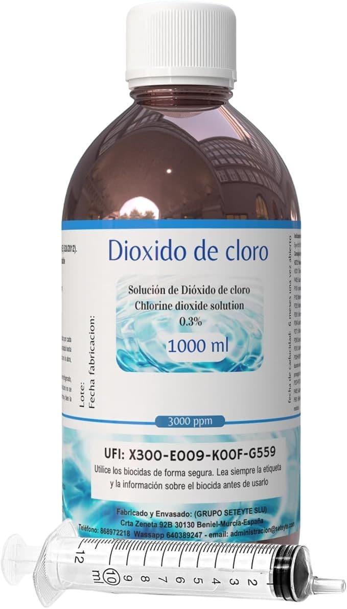Dióxido de Cloro (CDS) 3000 ppm – Solución de Alta Pureza