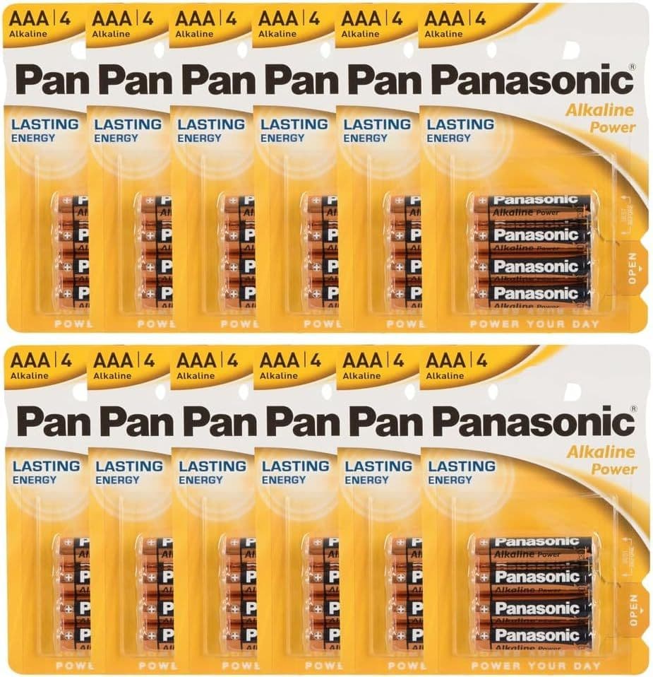 Pack 48 Pilas Panasonic AAA – Máxima Potencia y Preparación